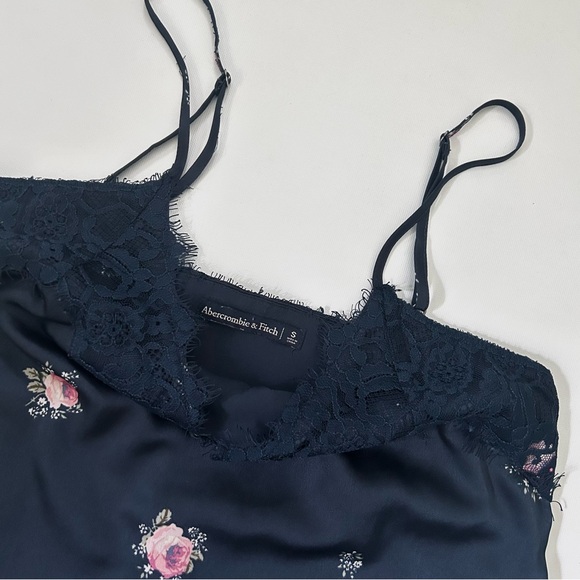 Abercrombie & Fitch Floral Navy Slip Dress - Picture 5 of 5